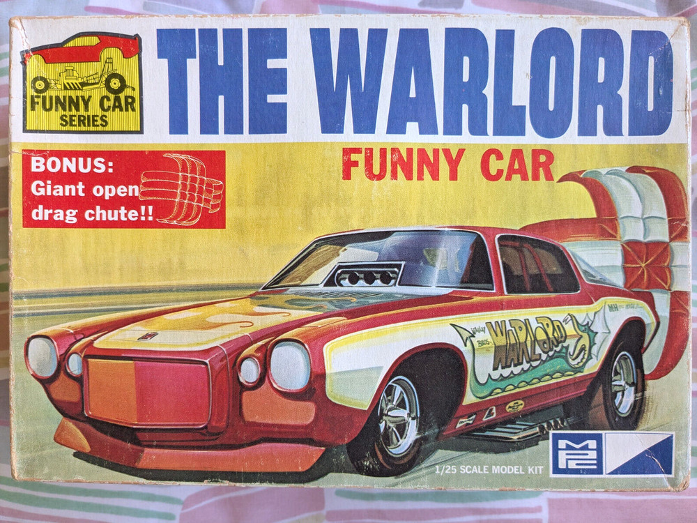 SUPER RARE! *ORIGINAL VINTAGE MPC WARLORD CAMARO FUNNY CAR KIT *SEALED-BAGS!