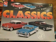 Amt 8099 Classics Chevrolet Model Kit 1/25 Scale, 3 Complete Kits, NOB