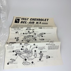 Vintage AMT 57 Chevy Bel Air Hardtop Model Kit 1/25 T-280