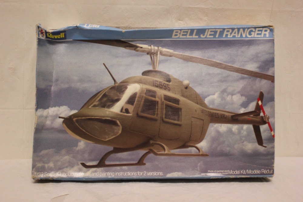 Revell Bell Jet Ranger 1:32 Scale Vintage 1985 Collectible In Damaged Box G4
