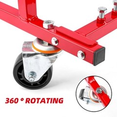 Rolling Engine Cradle Stand with Wheels, Steel Construction, Built in Hardware