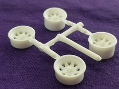 CUSTOM SPOKE WHEELS 1977 Ford Van AMT 1:25 Model Kit 77 Econoline WAGON RV