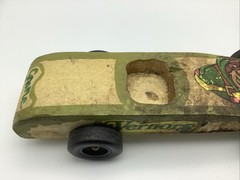Lot of 2 Vintage Pinewood Derby Race Cars for Parts or Repair Cub Scout Free S/H