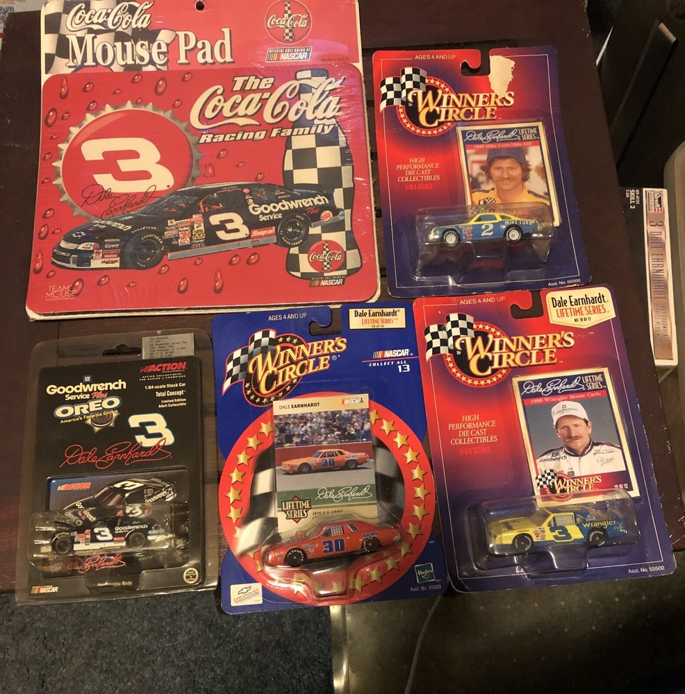 Dale Earnhardt SR 5-Item 1:64 Die Cast Lot 1976 Army 97 Mike Curb 97 Wrangler