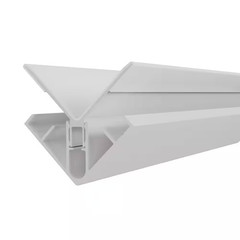 Alusions 2.63 In. X 2.69 In. X 8 Ft. Arctic Snow White Composite Aluminum inside