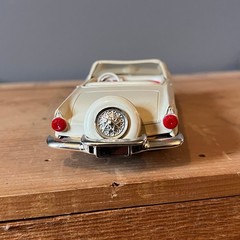 1957 Ford Thunderbird White Red Convertible AMT Dealer Promo Model Vintage