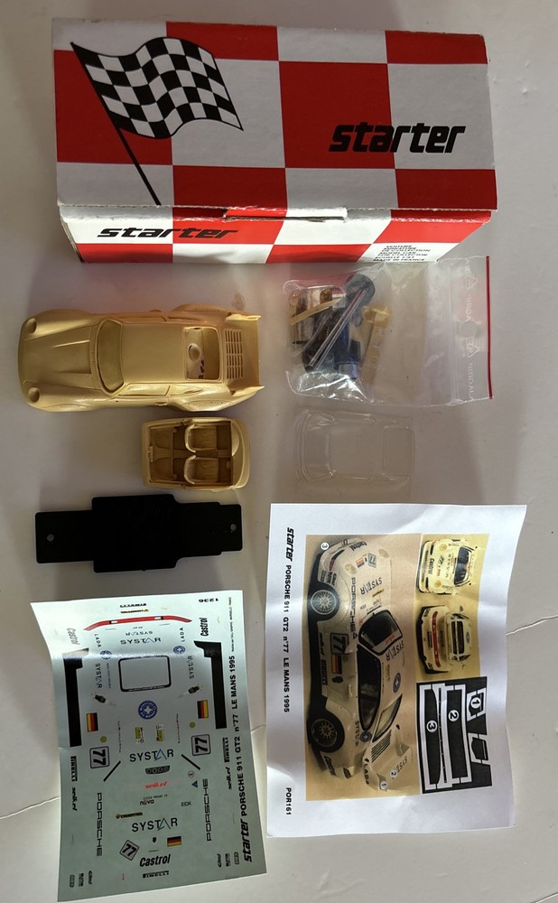 Starter Le Mans 1995 Por161 Porsche 911 GT2 No 77 Resin Kit 1:43 Made In France