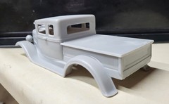 1/24 scale resin 3d printed 1934 Ford Blown Streetrod body model slot car