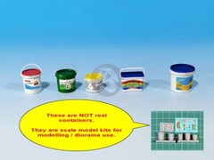 Eureka XXL 1/35 Various Plastic Containters for Paint with Decal (5 types) E-052