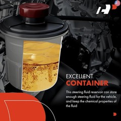 A-Premium Power Steering Reservoir/Tank with Cap Compatible with BMW 125i 128i