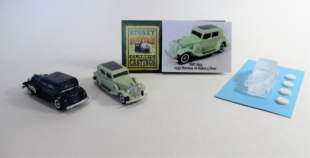 New! SMC-853 1933 Marmon 16 Sedan 4 Door HO-1/87 Scale Clear Resin Kit
