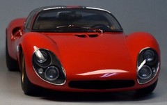 Race Car 1 18 Classic Vintage Racing 24 Custom Concept Carousel Red 12