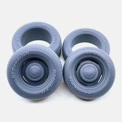 1/24 Resin 15 inch Mopar Steelie Wheels, BFGoodrich Radial T/A Tires, and Brakes