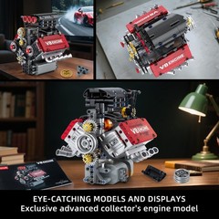 STEM Mini V8 Engine Kit with Battery & Motor []