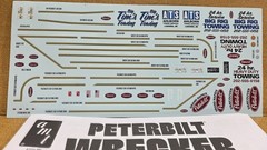 PETERBILT WRECKER DECALS & INSTRUCTIONS 1/25 Scale AMT NEW Model Kit Parts