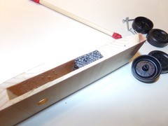 Pinewood Derby Kit Cars with Polished Wheels and Axles with a unpainted body