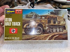 Sealed 1/72 scale Hasegawa Mini Box # 11 WWII German SDkfz 7- 8 Ton Half-Track