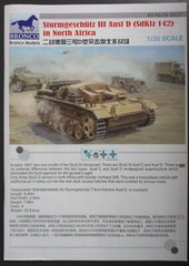 Bronco 1/35th Scale Stug III D North Africa – Decals from Kit No. CB35117