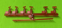 Taillights Tail Lamps Amber 1965 Plymouth Barracuda 1/25 AMT 1431 Craftsman Plus