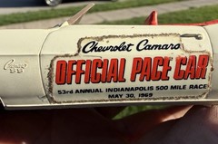 VTG 1969 Chevrolet Camaro SS Indianapolis 500 Pace Car Dealer Promo Model Toy