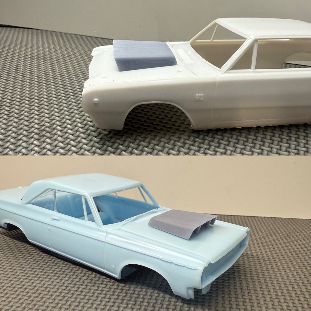 1:25 3D Hemi style hood scoop Universal Fit. Body Not Included.