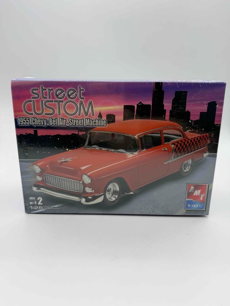 2006 AMT Ertl 1955 Chevy Bel Air Street Machine 1/25 Model Kit #31931 Sealed