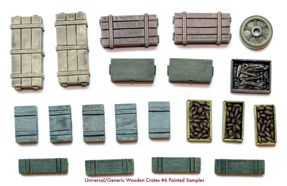 1/35 Universal Wooden Crates #6 – Value Gear Details – 19pcs Resin Stowage