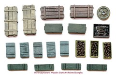 1/35 Universal Wooden Crates #6 – Value Gear Details – 19pcs Resin Stowage
