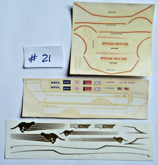 *Pick One* Vintage 1:24/25 Scale Auto Racing Model Kit Decal Sheet *Pick One*