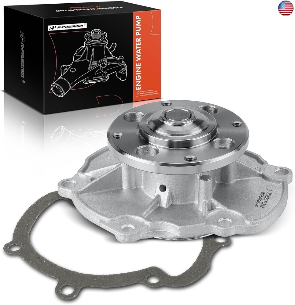 A-Premium Water Pump W/Gasket [DOHC, 6Cyl 2.8 3.0 3.6L] Compatible with Chevy