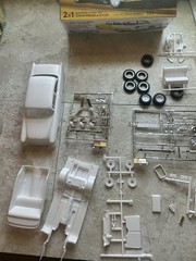 AMT 1119 1955 Chevy Bel Air Sedan 1/25 Model Kit 2 in 1 Open