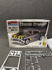 Monogram ’56 Chevy Bel Air Classic Cruiser Model Kit 1/24 Chrome Parts Headers