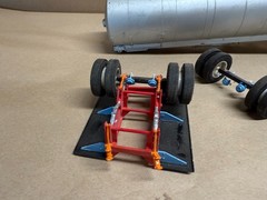 VINTAGE AMT 1/25 GULF FUEL Tanker Trailer Built UP Old School Semi REbuilder