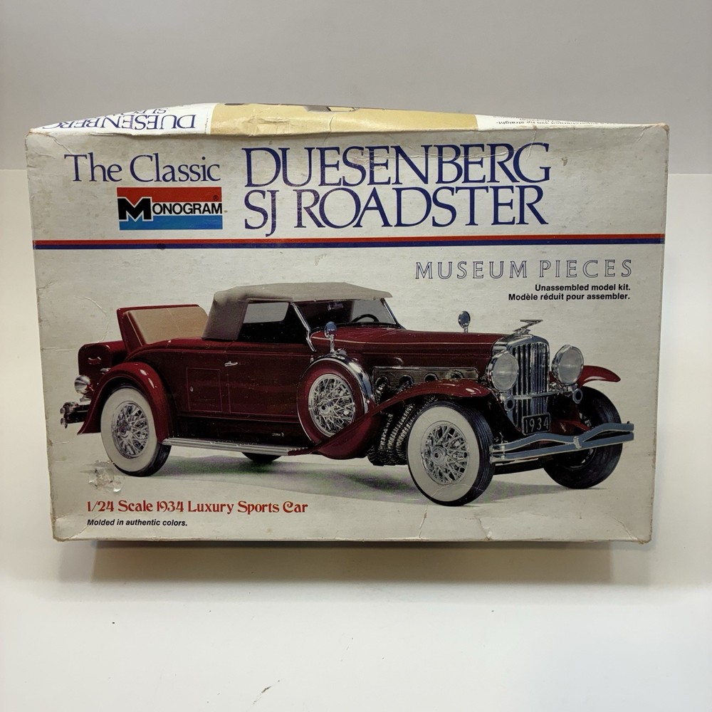 🧰 1934 Duesenberg SJ Roadster | 1:24 Monogram Museum Pieces | OB | See & Read