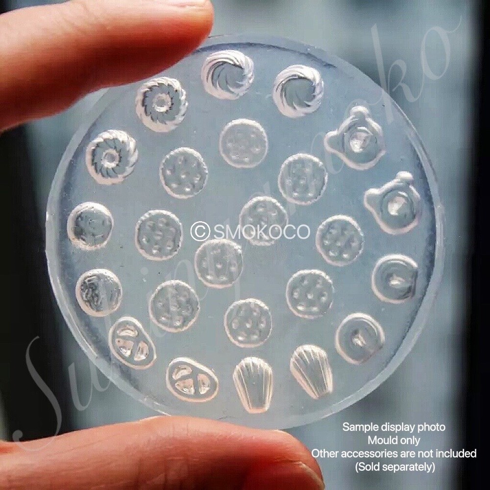 1:12 Scale DIY 3D Dollhouse Miniature Resin/Polymer Clays Mould -Cookies Biscuit