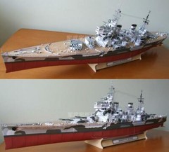 Prince of wales battle cruiser Ship paper Model Do It Yourself DIY 1:200