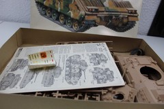 Vintage Tamiya 1/35 M3 Bradley #3631 Model Kit Partially Assembled