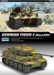 Academy #13314 1/35 German Tiger I “Late Version” Plastic Model Kit -Iconic WWII