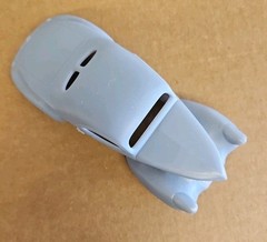 ABS-LIKE RESIN 3D PRINTED 1/25 1939 WILLYS COUPE BODY. GASSER DRAG