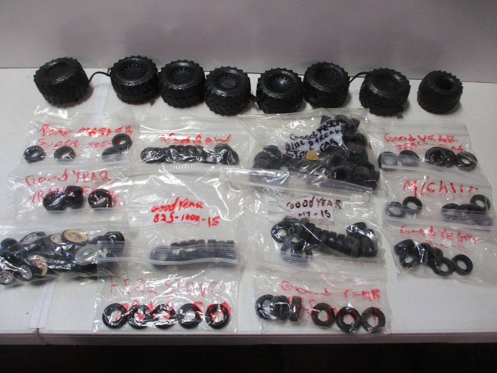 Lot of MPC, Revell, or AMT Tires and Monster Truck Tires for 1/24 or 1/25 Scale