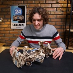 UGEARS UGT-24 Endurance Racer 3D Wooden Puzzles for Adults – Large,