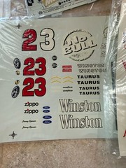 Large Lot of Nascar Model Car Water Slide Decals – Sponsors, Drivers, Goodyear