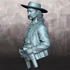 1/10 Scale Die-Cast Resin Bust Model Kit Wild West Cowboy Man Statue Unassemb…