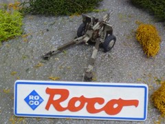 Roco Minitanks 1/87 Painted WWII US M-2 105mm Field Howitzer Lot#9652B©