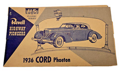 Instruction Book 1954 Revell Car Model for Highway Pioneers 1936 Cord Phaeton