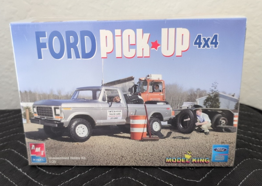 AMT #21700P MODEL KING FORD PICK UP 4X4, 1/25, Rare Kit Complete!! NIB