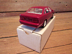 Vintage 1989 AMT FORD TAURUS SHO CURRANT RED DEALER PROMOTIONAL CAR-MIB