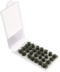 Stunning 28 Pcs Green Lowland Shrubs Model Kit for Military and Train Landscapes