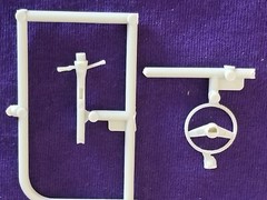 1972 FORD F250 STEERING WHEEL & COLUMN from Moebius 1:25 Model Kit 67-72