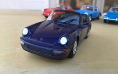 1/43 MINICHAMPS PORSCHE 911 (930) 1980 coupe, blue cobalt ,rare, mint, ++ !